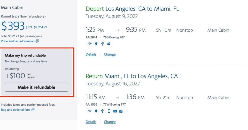 easyJet Change Flight Fee