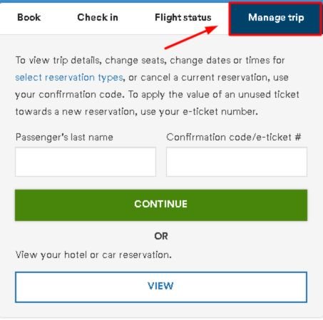 A screenshot of the Alaska Airlines Manage Trip tab used for cancelling a flight online